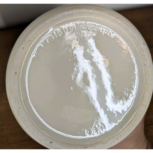 Vintage Holiday Designs USA Canister Set Of 3 Ceramic Brown White Floral Cut Out - Picture 15 of 15